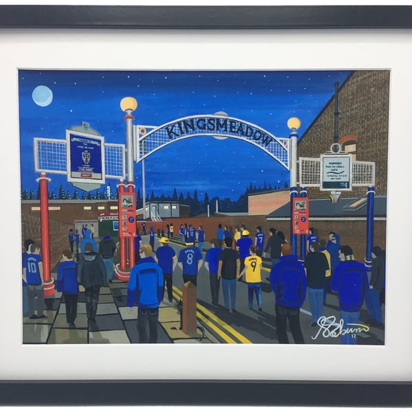 Wimbledon. Framed & Unframed Fine Art Print Football AFC, Retro Kingsmeadow Gift