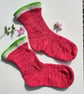 Watermelon vegan socks in luxury organic pima cotton - Image 2