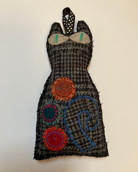 Cat shaped , Krazy Katz, dried lavender filled hanging house decoration