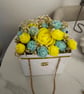 Luxury Handmade Flower Candle Arrangement in Decorative Handbag Box – Unique Gif - Image 5