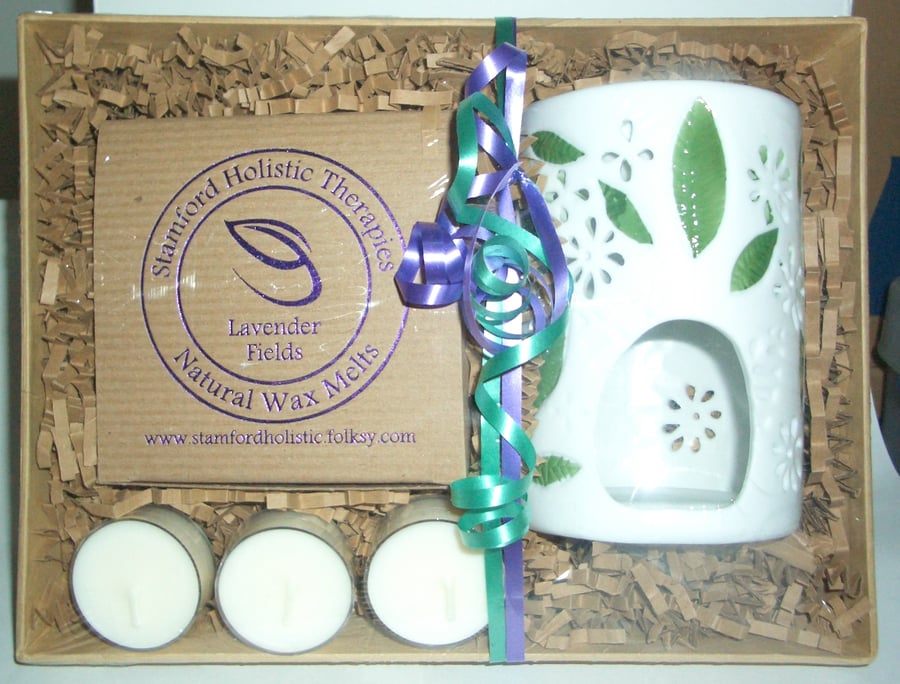 Lavender Botanical Wax Melt Gift Basket