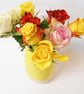 Vase Tulip shaped Satin Turquoise Blue wheel thrown stoneware ceramic. - Image 5