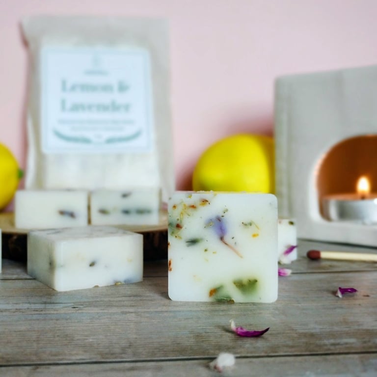 Lemon & Lavender Botanical Soy Wax Melts - Handmade - Scented Wax Melts