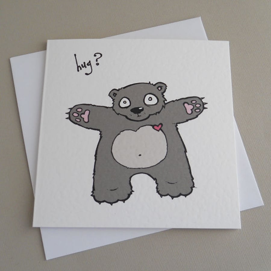 bear hug valentines card