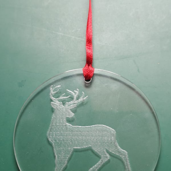 Acrylic Reindeer Christmas Decoration