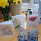 Notecards set, 4 original designs inspired by nature