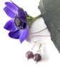 Sterling Silver Amethyst and Crystal Earrings - Image 5