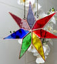 Stained Glass Rainbow Chakra Star Suncatcher - Image 5