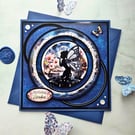  Fairy Silhouette Birthday Card With Glitter Wings