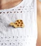 Wooden Turtle Brooch - Image 1