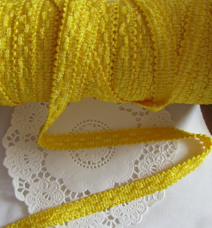 4 Metres Yellow Braid