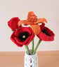 Single stem lily, macrame flower, orange lily, gifts for her - Image 5