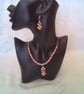 Pink and Lemon Pearl Necklace and Earrings Set, Gift for Her, Pearl Jewellery - Image 7
