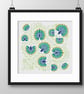 105A - Cross Stitch Pattern Beautiful Peacock Flowers and vines, Gemstone Forest - Image 3