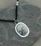 White Buffalo Stone Pendant with Sterling Silver  - Image 5