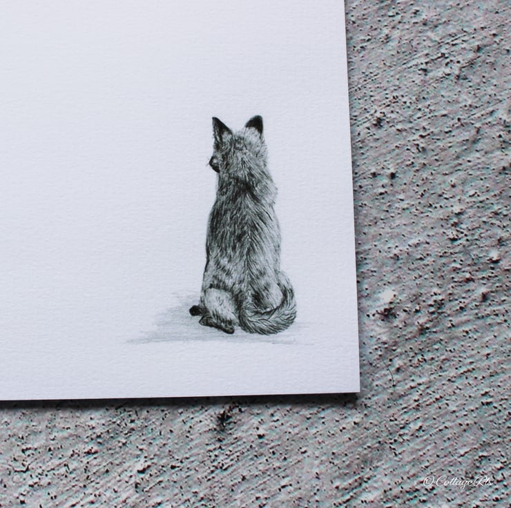 Fox Letter Writing Paper Hand Designed By Cotta... - Folksy