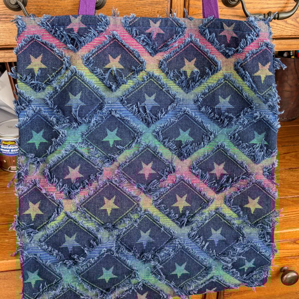 Denim Star Tote Bag 