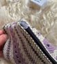 Wool Mini Pouch - Dusky Lilac: Handwoven in Wales - Image 5
