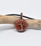 Carnelian and Copper Tree of Life Pendant - Image 1