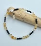 Citrine & Black Spinel Bracelet, November Birthstone, Birthday Gifts For Her - Image 3