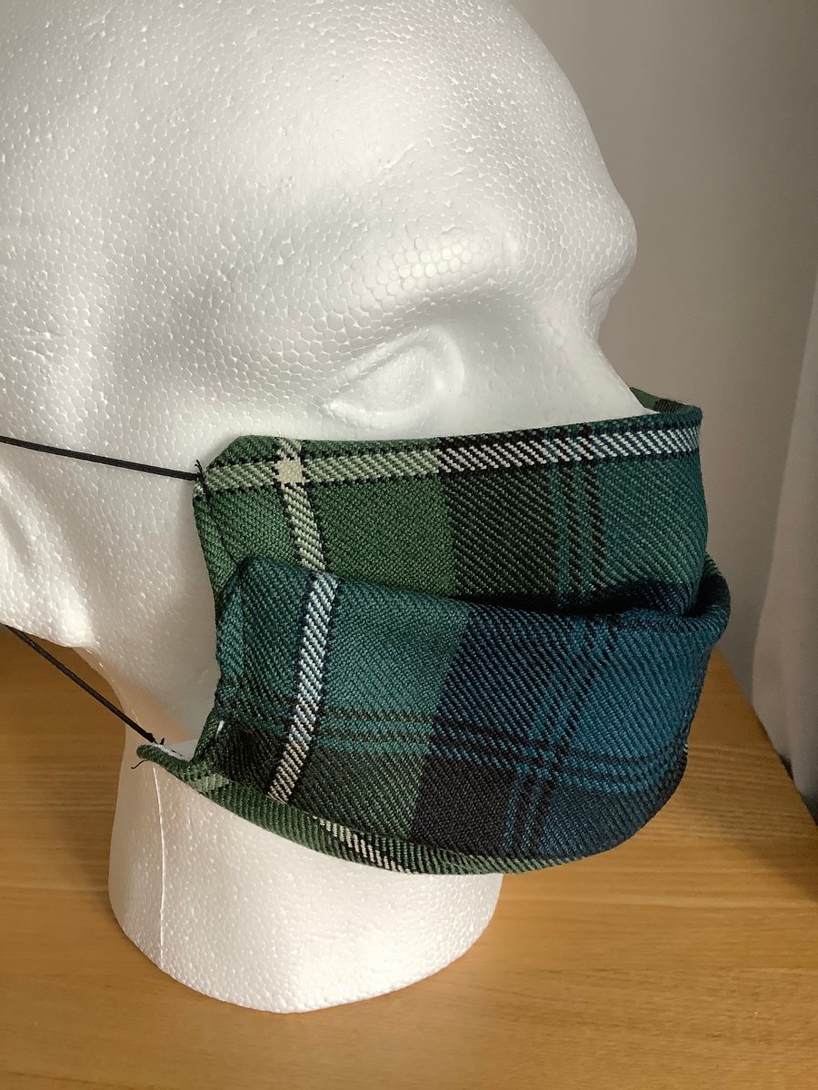 Tartan Face mask,Reusable fask mask ,Washable face covering,Free P&P