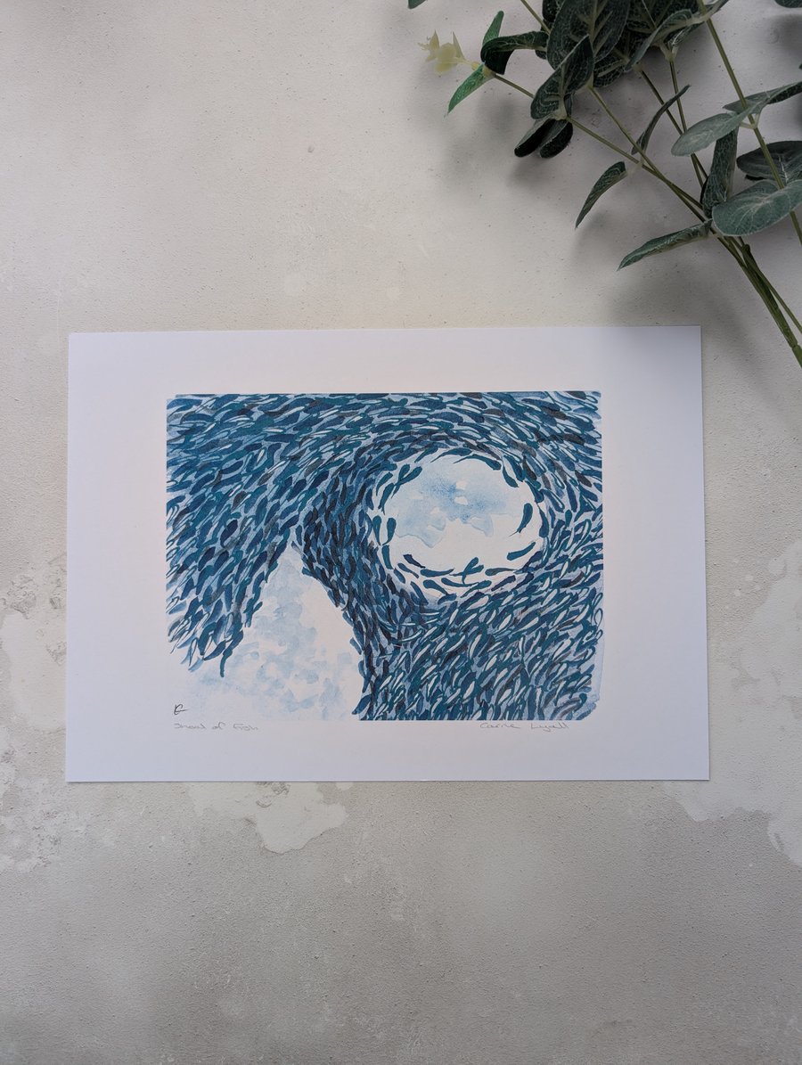 Shoal of Fish Print, School of Fish Art - End of Line Print