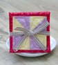 Set of Four Yellow and Purple Spring Flowers and Red Pinwheel Coasters - Image 8