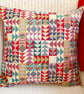 Scatter Cushion with Pad: Tapestry Arrows design Red reverse 17"(43cm) - Image 2