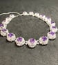 Bubbles Crackled Quartz and Amethyst handmade necklace - Image 7