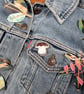 Porcini wooden pin badge, penny bun brooch, wild mushroom. - Image 2