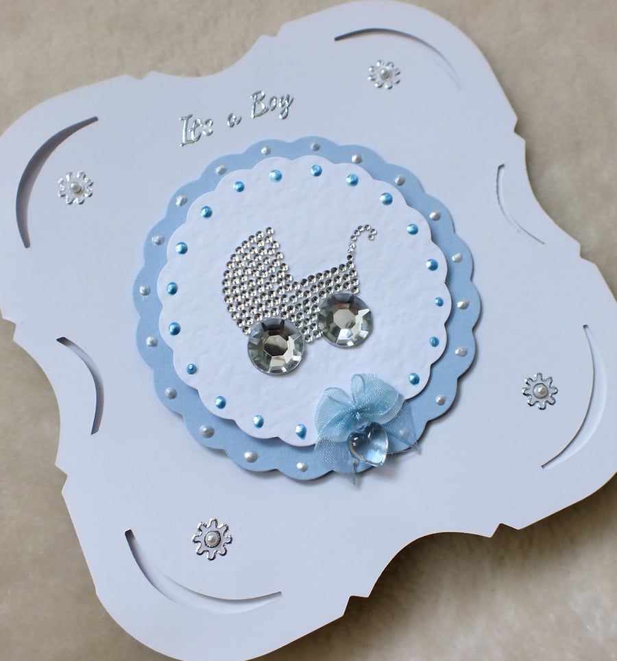 New Baby It's a Boy Handmade Card