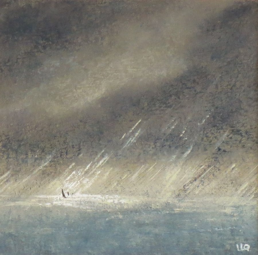 Sailing in the storm an original painting