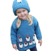 Christmas Sheep Sweater and Hat Knitting Pattern