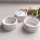 Grey Tea light Holder – Candle Holder - Minimalist Decor