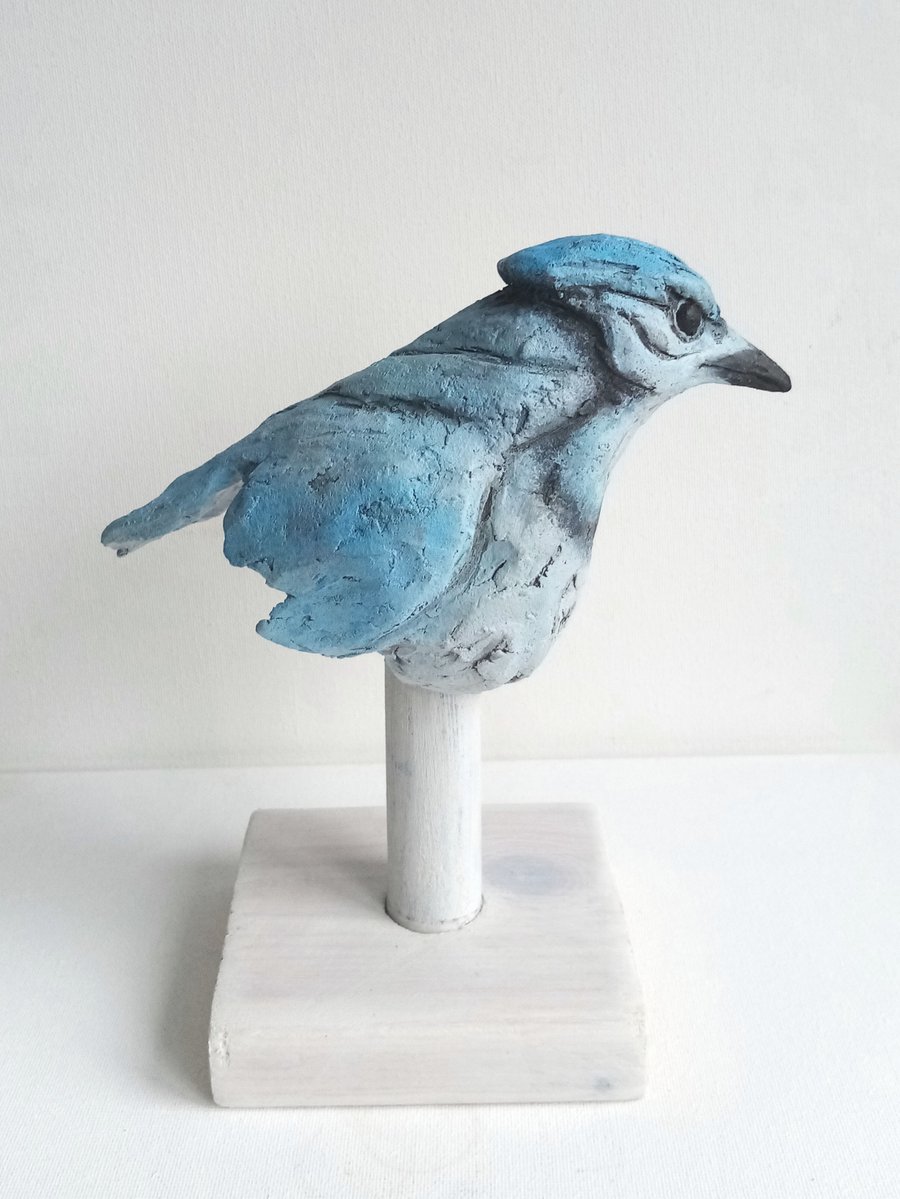 Bluebird sketch sculpture 