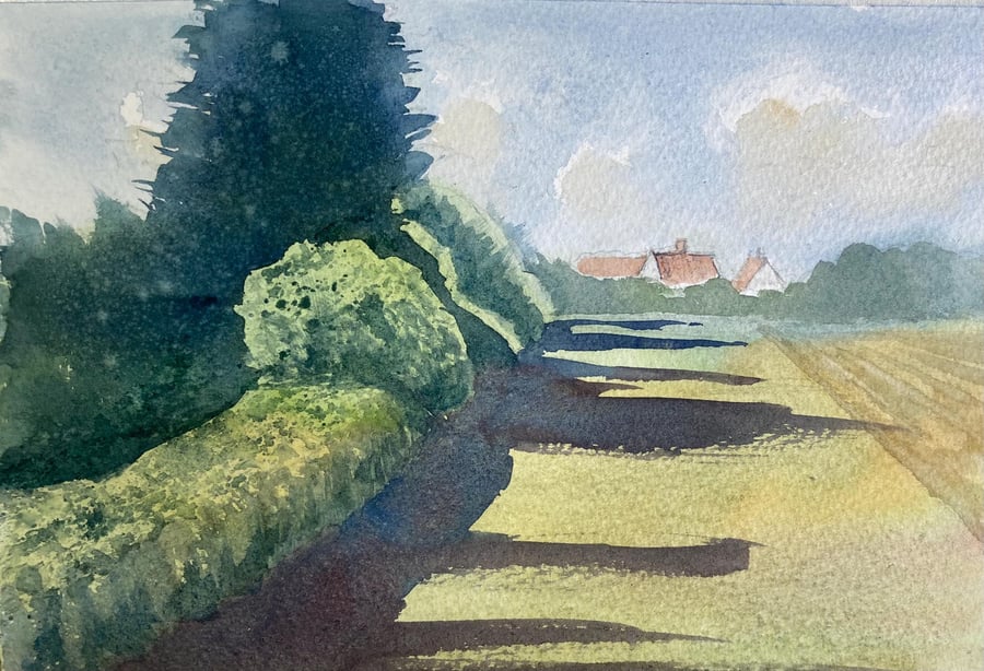 Original Watercolour painting (FULLY MOUNTED 12 x 10 ) watercolour, original art