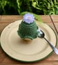 SALE - Spring Flower Egg Cosy, Ruffle Edge Crochet Flower Egg Cozy - Image 2