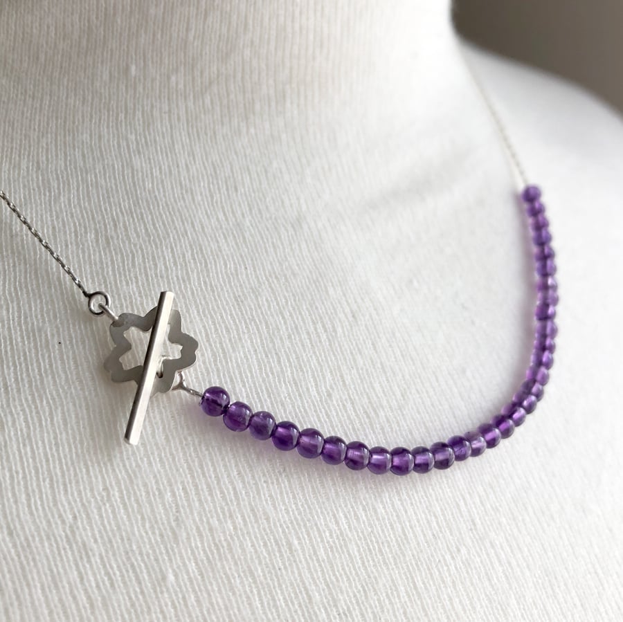 Hanami Necklace with Amethyst