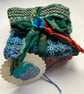 2 hand knitted cotton dishcloths - Image 1