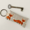 FOX KEY RING - lavender