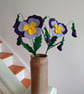 Giant Felt Pansy made of wool felt blend - Image 2