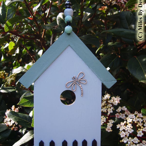 Flat Bird House Decorative Summer House or Conservatory Hanging 