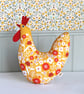 Yellow Chicken Cushion - Decorative Chicken - Country Home Decor - Image 1
