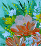 Original art acrylic floral painting ( ref FA 401 D1 ) - Image 5