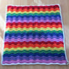 Crochet Ripple Rainbow Baby Blanket