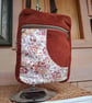 Brown velvet box bag