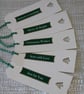 10 Christmas Gift tags, Sentiment with Chrismas Tree aperture - Image 3