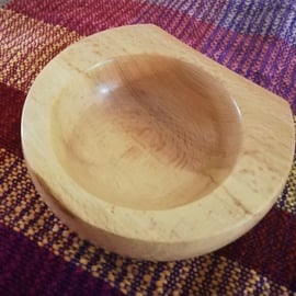 Wood Bowl, Beech, Hand Turned, Natural Edged