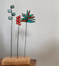 Teal and sea green glass eternal bouquet - unusual gift that lasts