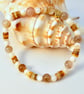 Brown Agate And Shell Bracelet - Handmade In Devon - Image 6